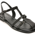 Sandale EPICA negre, 1512D33, din piele naturala