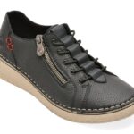 Pantofi RIEKER bleumarin, 50965, din piele naturala