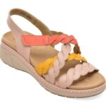 Sandale SUAVE multicolor, 18005, din piele naturala