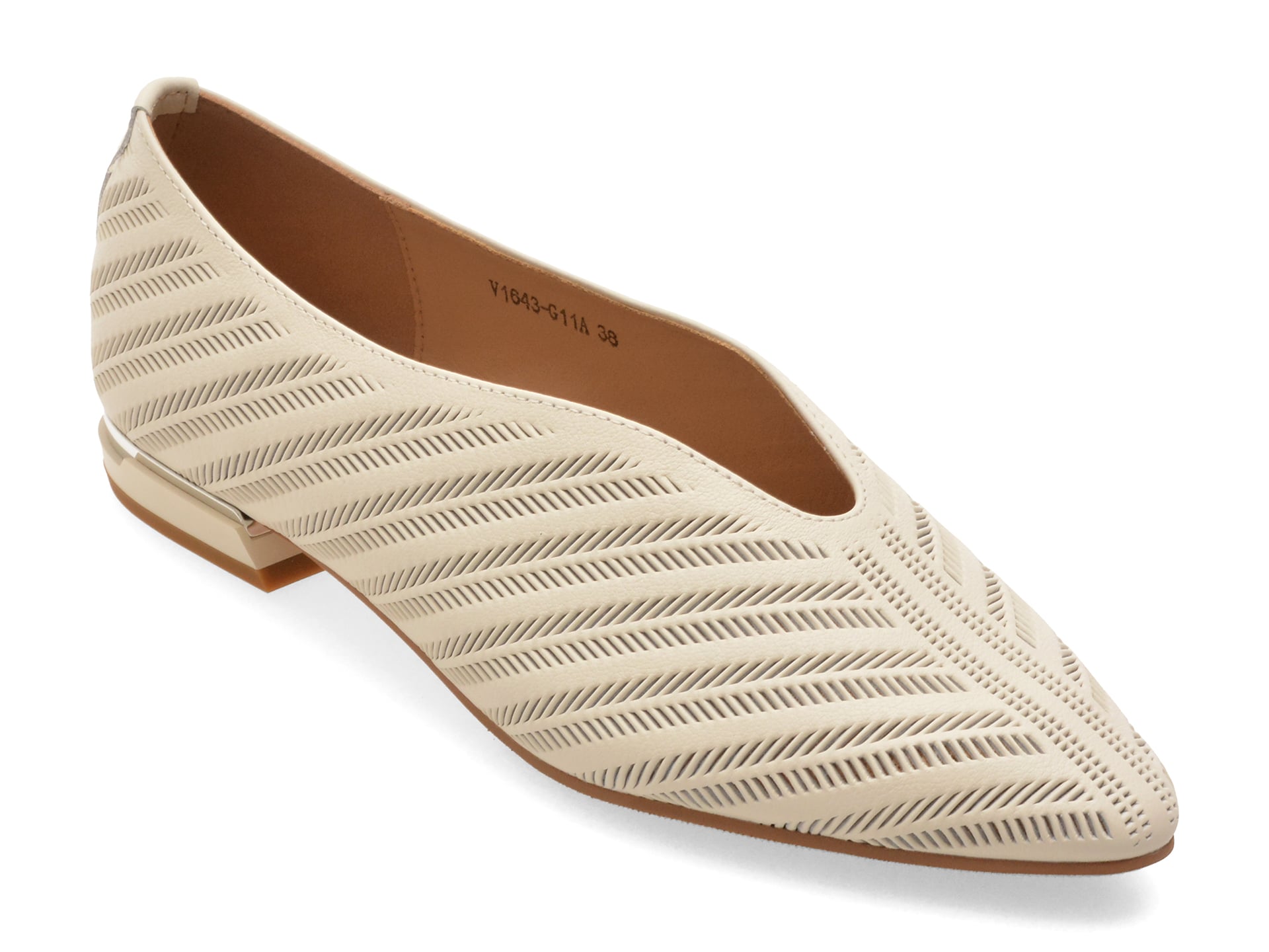 193c1139e8d5dd6e2b8fe4c34219c8ceb47c461b94c690c06e69f3483c63077b Pantofi FLAVIA PASSINI albi, 1643G11, din piele naturala - imagine 1