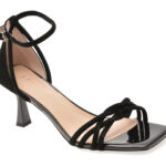 Sandale Femei elegante EPICA negre, 5KL740, din piele intoarsa