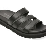 Slapi Femei CALL IT SPRING negre, MARRAKECHH 001, din piele ecologica