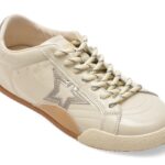 Incaltaminte Dama sport GRYXX albi, 8857, din piele naturala