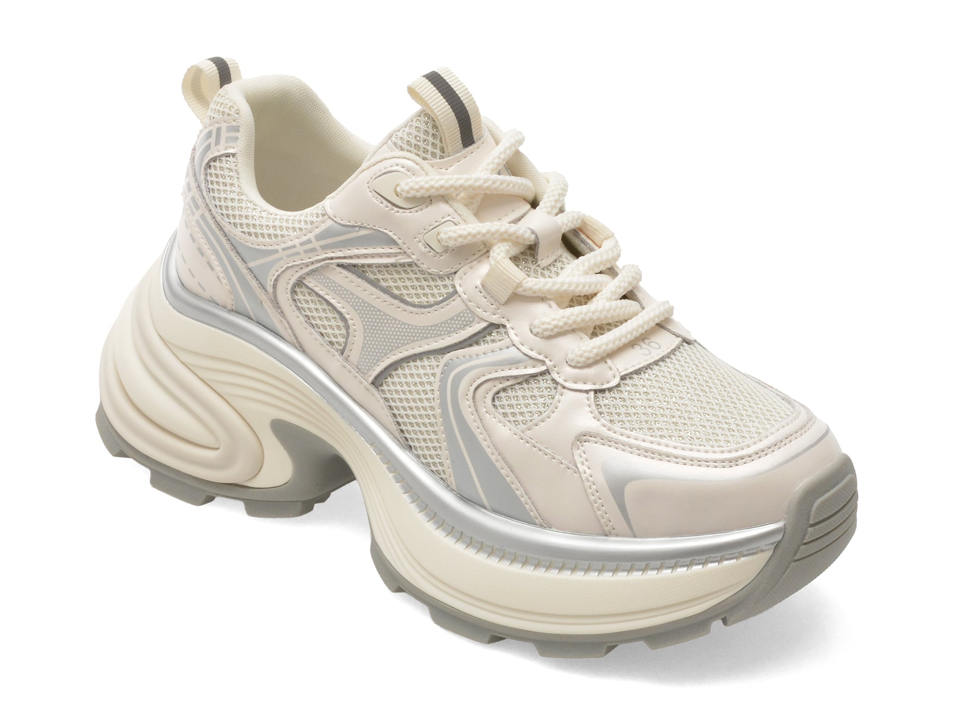 22311141ff856451ab896a6db23816930f9d87e5a2d88aaf22c8e02274c6db98 Incaltaminte Dama sport FLAVIA PASSINI albi, 910, din piele naturala - imagine 1