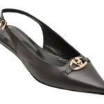 Pantofi Dama eleganti GOLD DEER negri, 432102, din piele naturala