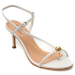 Sandale elegante FLAVIA PASSINI albe, 373401, din piele naturala