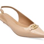 Pantofi Dama eleganti GOLD DEER bej, 432102, din piele naturala lacuita