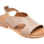 Sandale Femei GOLD DEER gri, 22026, din piele naturala