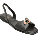 Sandale ALDO negre, CALELIAN 001, din piele ecologica