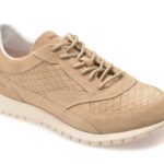 Incaltaminte Dama sport GEOX bej, D65YPA, din piele intoarsa