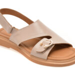 Sandale Femei GOLD DEER gri, 22083, din piele naturala