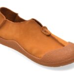 Pantofi GRYXX galbeni, 61188, din piele naturala