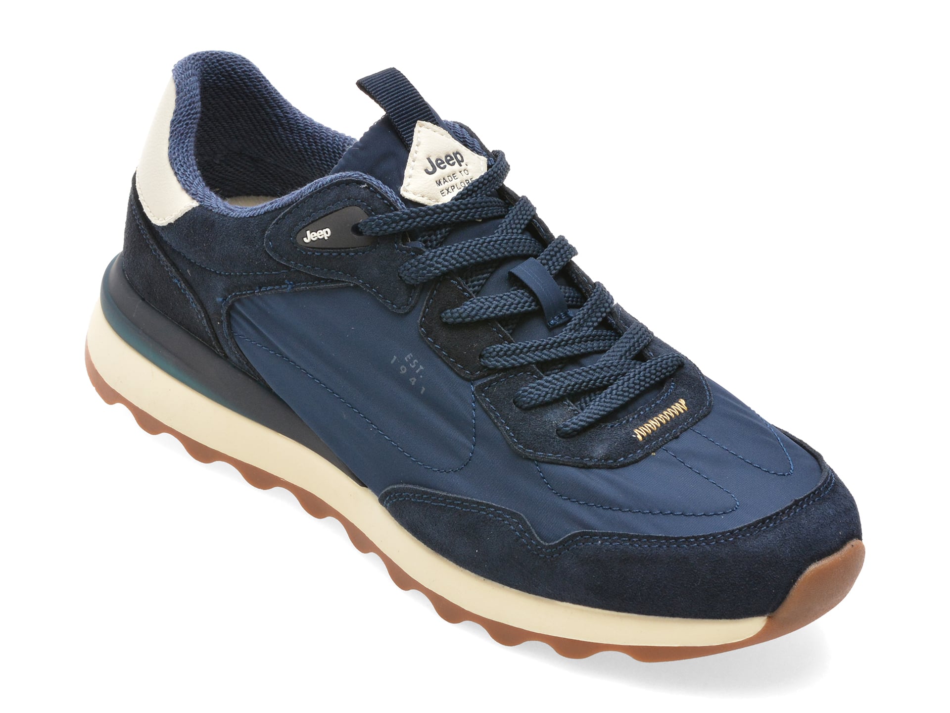 38f7b2783c871947f56ce1f495a5fc72b5530838a7c55ccce751e94791b9d473 Incaltaminte Dama sport JEEP bleumarin, 61020, din material textil - imagine 1
