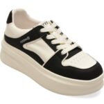 Incaltaminte Dama sport GRYXX alb-negru, 66182, din piele naturala