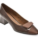 Pantofi Dama eleganti EPICA maro, 4F5678, din piele naturala lacuita