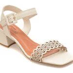 Sandale FLAVIA PASSINI albe, 374002, din piele naturala