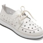 Pantofi GRYXX albi, 5092307, din piele naturala