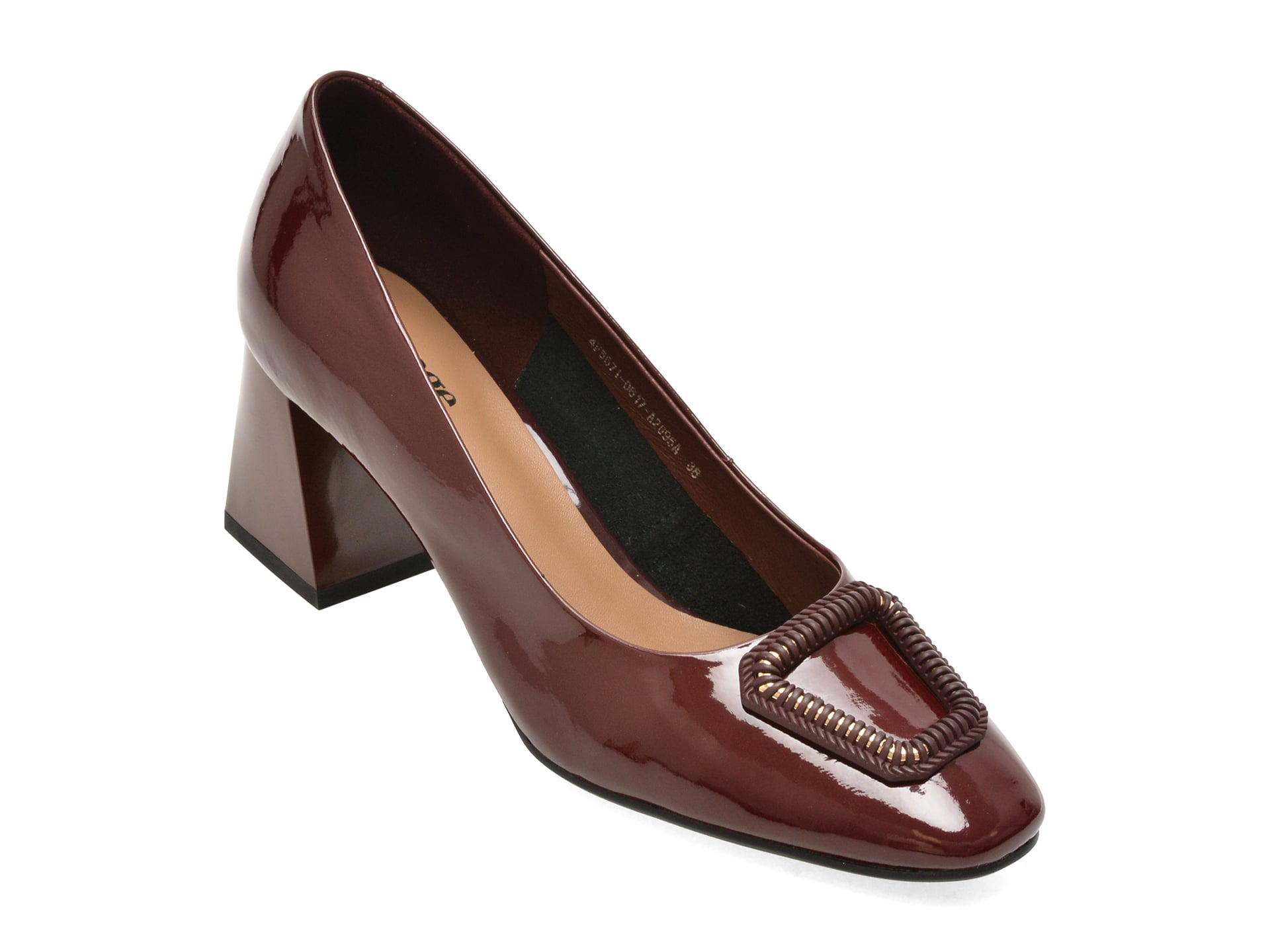 47264b9c6fb5f93ea2d76d0b43389715f315d2fd47e39d4c0a6e0040196b7cb1 Pantofi Dama eleganti IMAGE visinii, 4F5671, din piele naturala lacuita - imagine 1