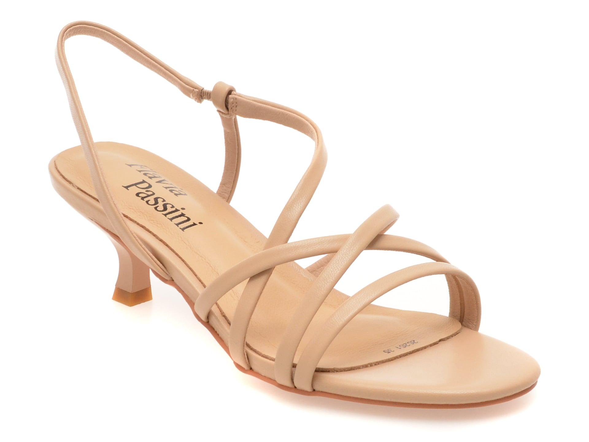 4a09cc4813a7af81ba43ecf9b4d59cc879cf8d10453730eca4ed587c389a0951 Sandale elegante FLAVIA PASSINI nude, 26261, din piele ecologica - imagine 1