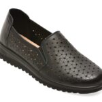 Pantofi PASS COLLECTION negri, X460006, din piele naturala
