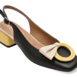 Pantofi Dama eleganti EPICA negri, 669B712, din piele naturala