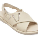 Sandale Femei GOLD DEER bej, 1365707, din piele naturala