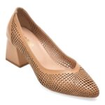 Pantofi Dama eleganti IMAGE bej, 3510040, din piele naturala