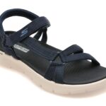 Sandale SKECHERS bleumarin, GO WALK FLEX, din material textil
