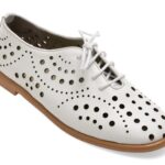 Pantofi GRYXX albi, 16055, din piele naturala