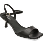 Sandale elegante FLAVIA PASSINI negre, X642, din piele naturala