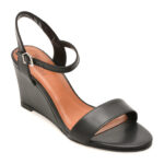 Sandale elegante FLAVIA PASSINI negre, 375021, din piele naturala