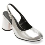 Pantofi Dama eleganti EPICA argintii, T1290, din piele naturala