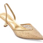 Pantofi Dama eleganti ALDO aurii, CALRESA 710, din material textil
