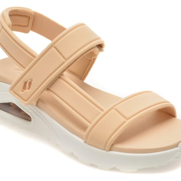 Sandale SKECHERS portocalii, UNO, din material textil
