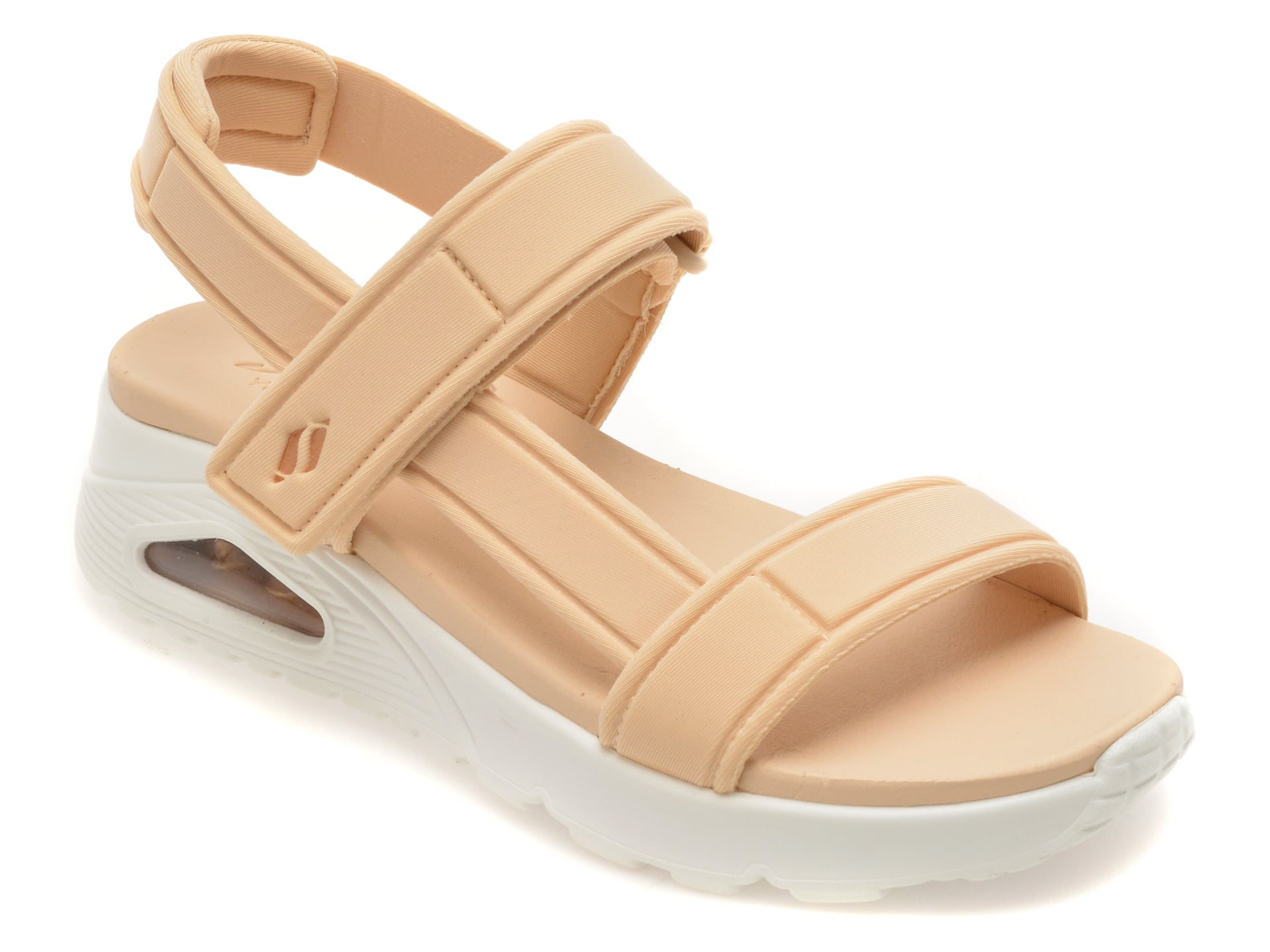 5d59c9424c1a0b3d67d9c7f4bfb57419632a3571a8a5144d8ab74f5279d4024d Sandale SKECHERS portocalii, UNO, din material textil - imagine 1