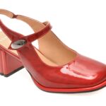 Pantofi Dama eleganti EPICA rosii, 6020445, din piele naturala lacuita