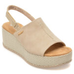 Sandale RIEKER bej, 69460, din piele ecologica