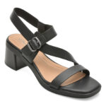 Sandale Femei CLARKS negre, JAYLAN SOL, din piele naturala