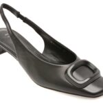 Pantofi Dama eleganti EPICA negri, HF1576, din piele naturala