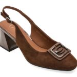 Pantofi Dama eleganti EPICA maro, 5671094, din piele intoarsa