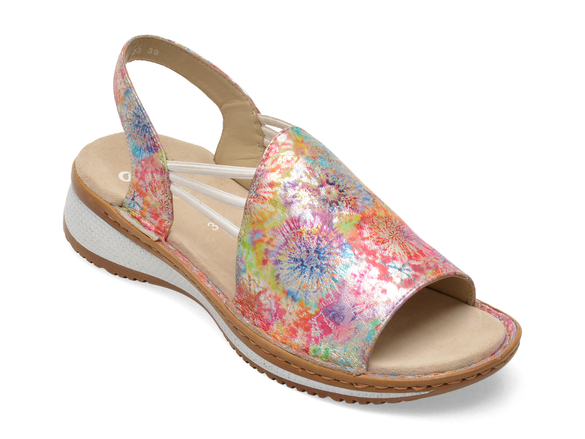 6cf2dbd1b09b9a446c47828cc3468176588d810ed45e4335c82e7fb4f830a977 Sandale Femei ARA multicolor, 29005, din piele naturala - imagine 1