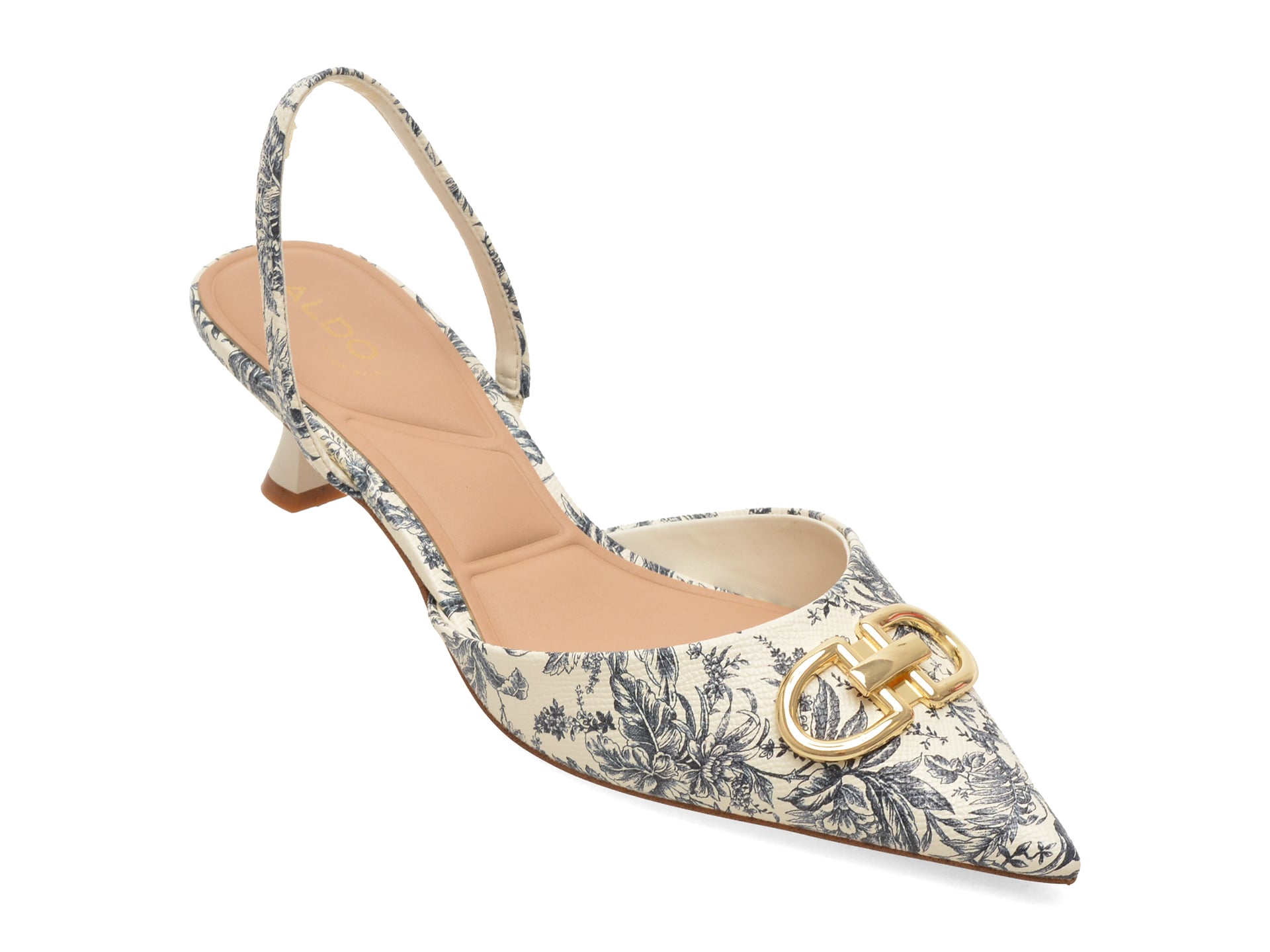 6d72e65b6e32e23b83eca4712b98ddef7ac566ea2442129df1b98cc1009b514c Pantofi Dama eleganti ALDO albi, DELICAT 413, din piele ecologica - imagine 1