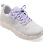 Incaltaminte Dama sport SKECHERS gri, GO WALK FLEX, din material textil
