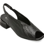 Sandale elegante FLAVIA PASSINI negre, 1325G13, din piele intoarsa