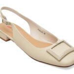 Balerini PASS COLLECTION bej, WC60015, din piele naturala