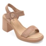 Sandale Femei GRYXX nude, JL65, din piele intoarsa