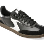 Incaltaminte Dama sport SKECHERS negri, HOTSHOT, din piele naturala