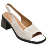 Sandale FLAVIA PASSINI albe, JH62, din piele naturala