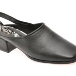 Pantofi EPICA negri, XT393, din piele naturala