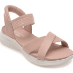 Sandale SKECHERS roz, ULTRA FLEX 3.0, din material textil